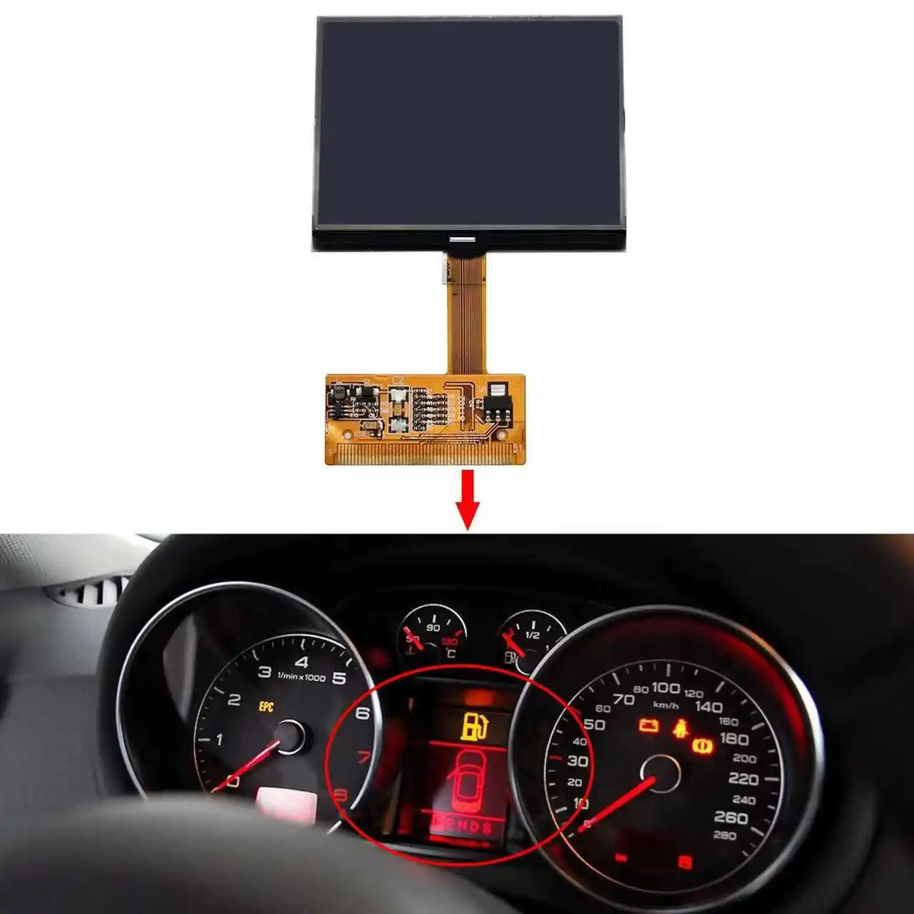 Pantalla LCD en tablero