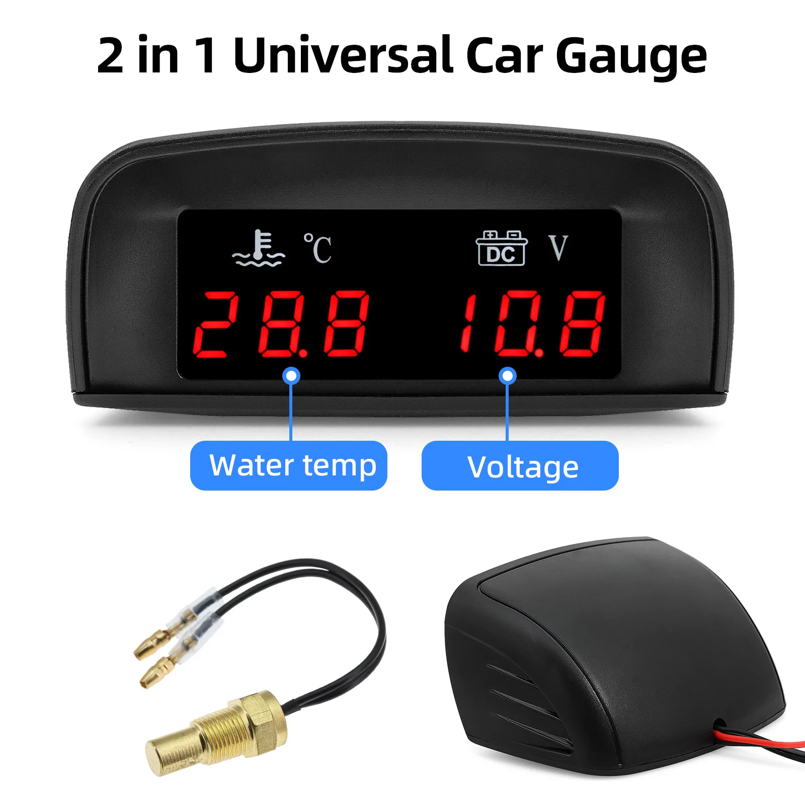 Vista frontal display digital