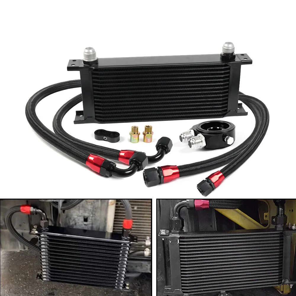 Radiador de aceite 10 filas AN10 kit completo