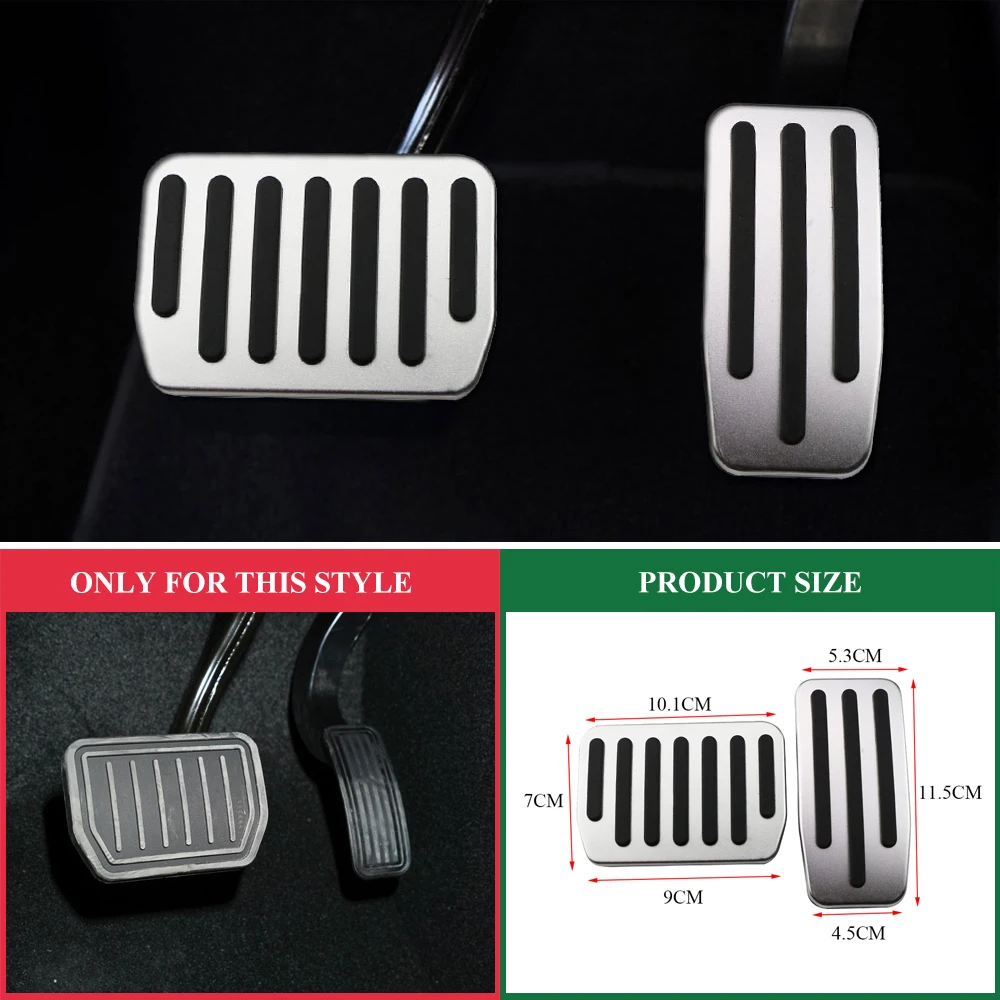 Pedales de acero inoxidable para Tesla Model X