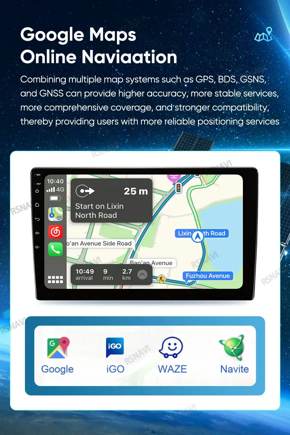 Ejemplo de interfaz del sistema Android