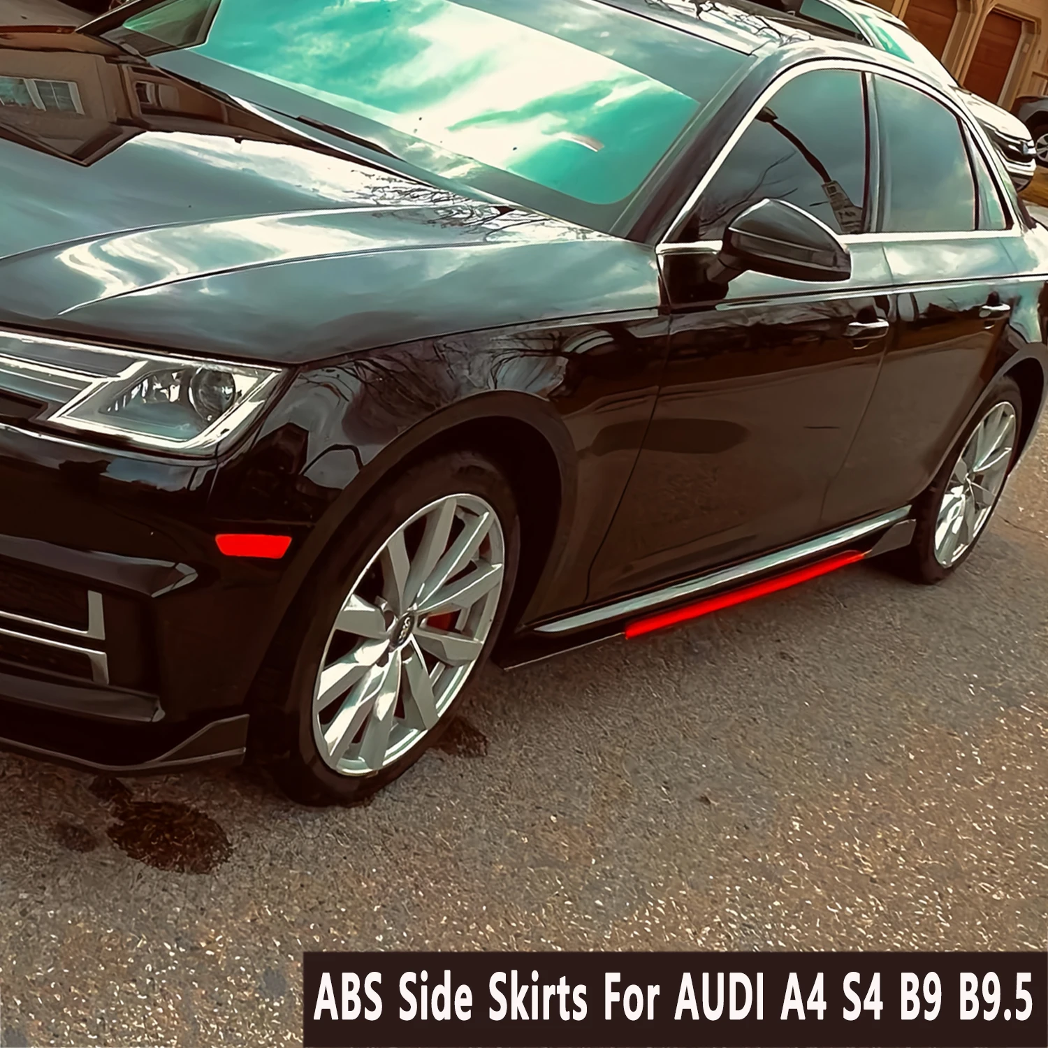 Faldón lateral instalado en Audi A5