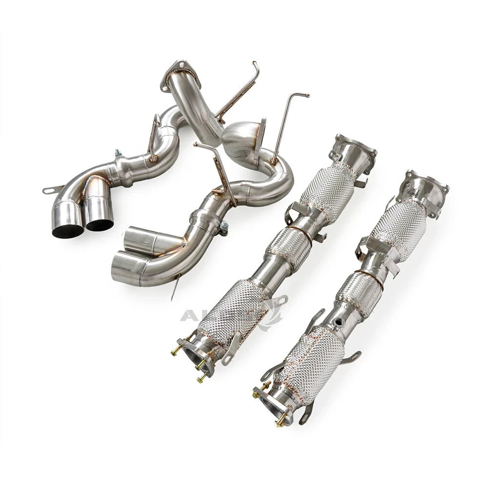 Sistema de escape de acero inoxidable para Acura NSX