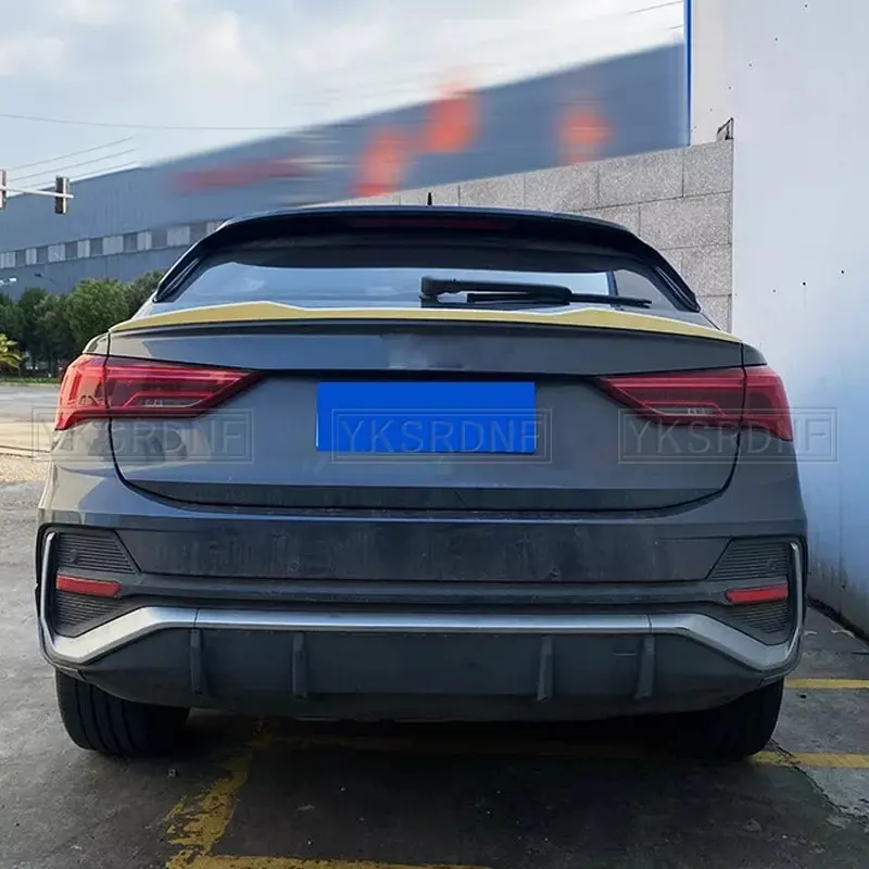 Vista frontal del spoiler