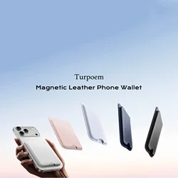 Tarjetero Magnético MagSafe, Cartera para 3 Tarjetas, Protección RFID, Cartera para iPhone, Fuerza Magnética, Cuero Vegano para iPhone 17/16/15/14/13/12 Series y Dispositivos Samsung Seleccionados, No Compatible con Mini