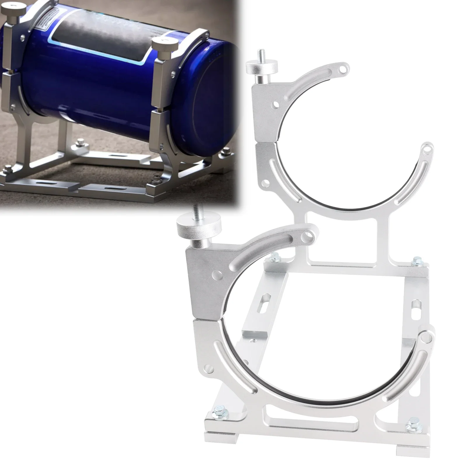 Soporte de aluminio billet con acabado mecanizado