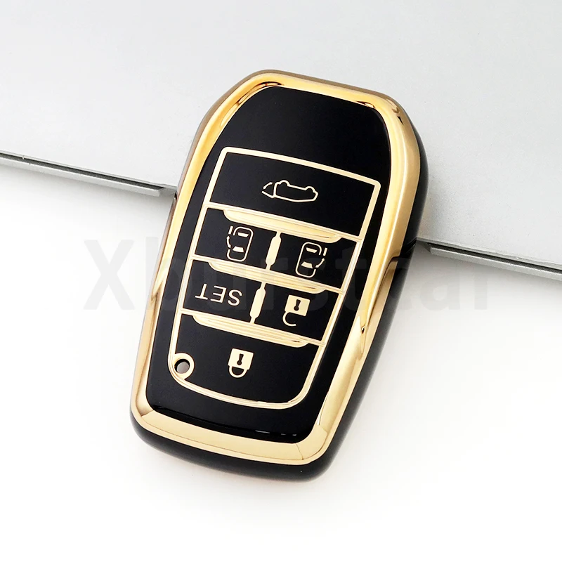 Funda instalada en llave Toyota