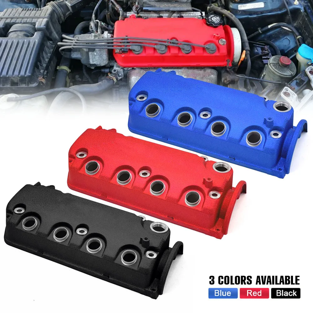 Cubierta de válvula Honda Civic VTEC SOHC en aluminio azul
