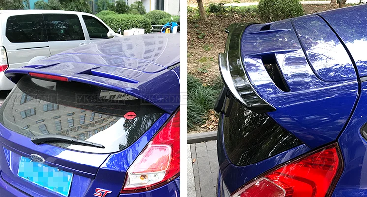 Alerón trasero fibra de carbono ABS negro Ford Fiesta ST