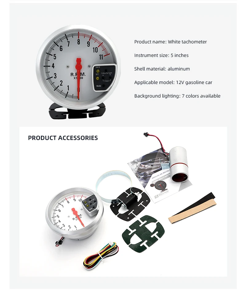 Accesorios del kit de tacómetro