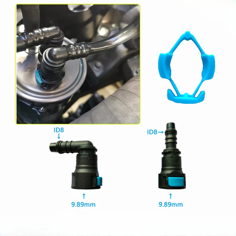 Detalle del conector rápido de combustible