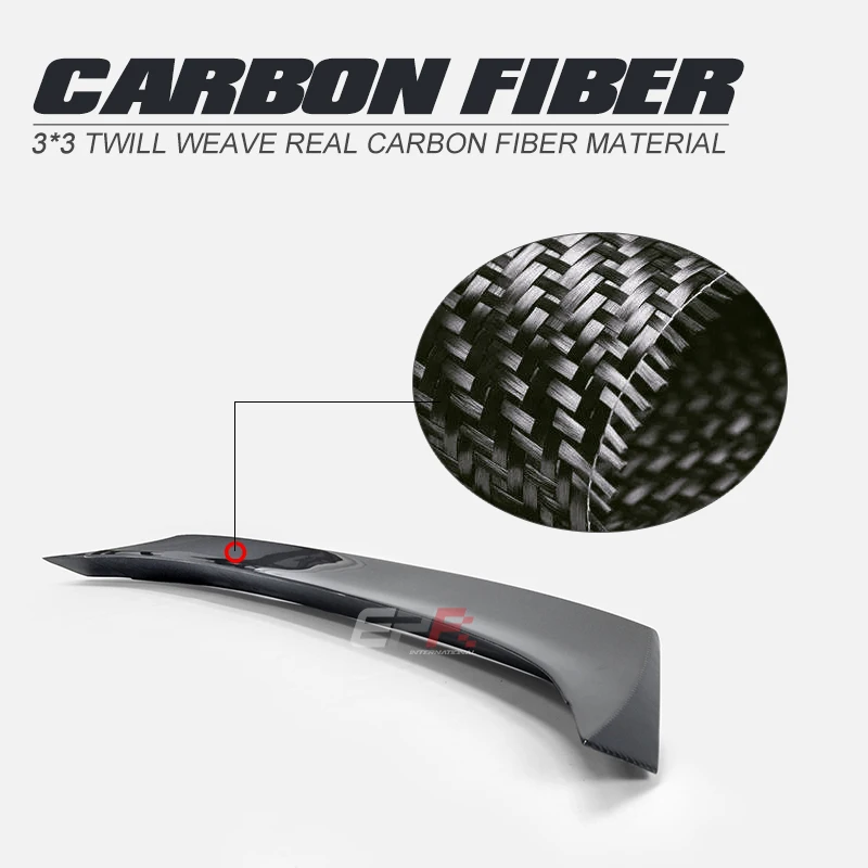 Vista frontal del alerón de carbono para Nissan 400Z