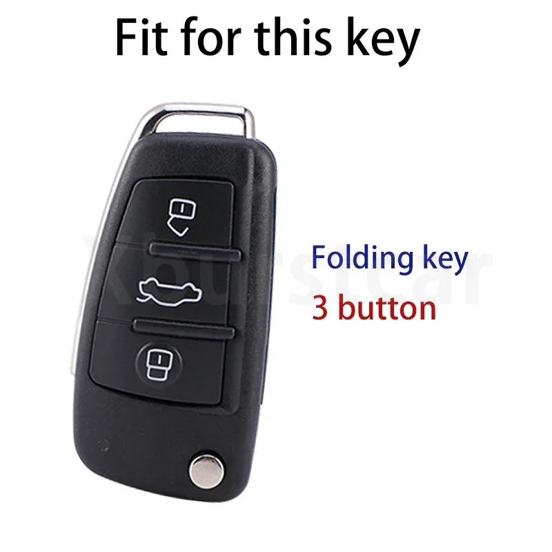 Funda de TPU para llave Audi vista frontal