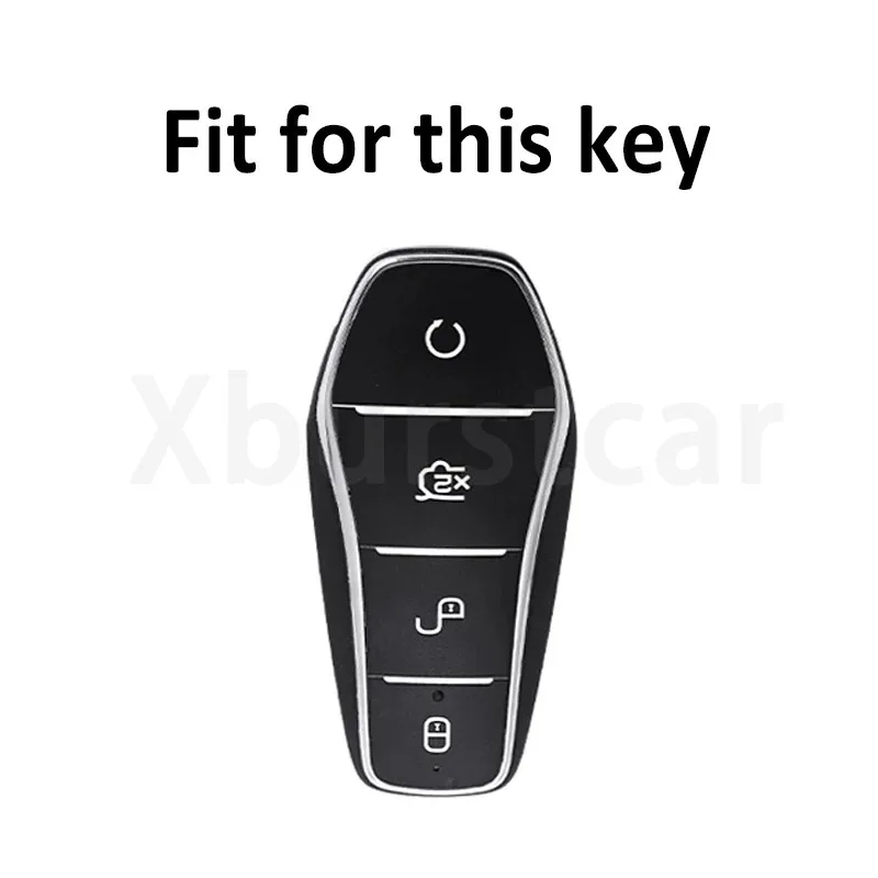 Carcasa de cuero TPU para llave BYD - vista frontal