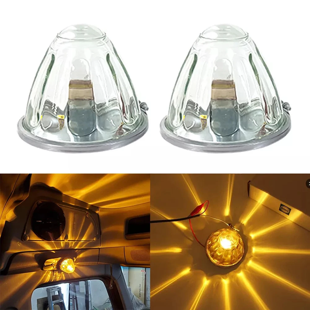 Kit de cristal de luz ámbar con bombilla LED 1156