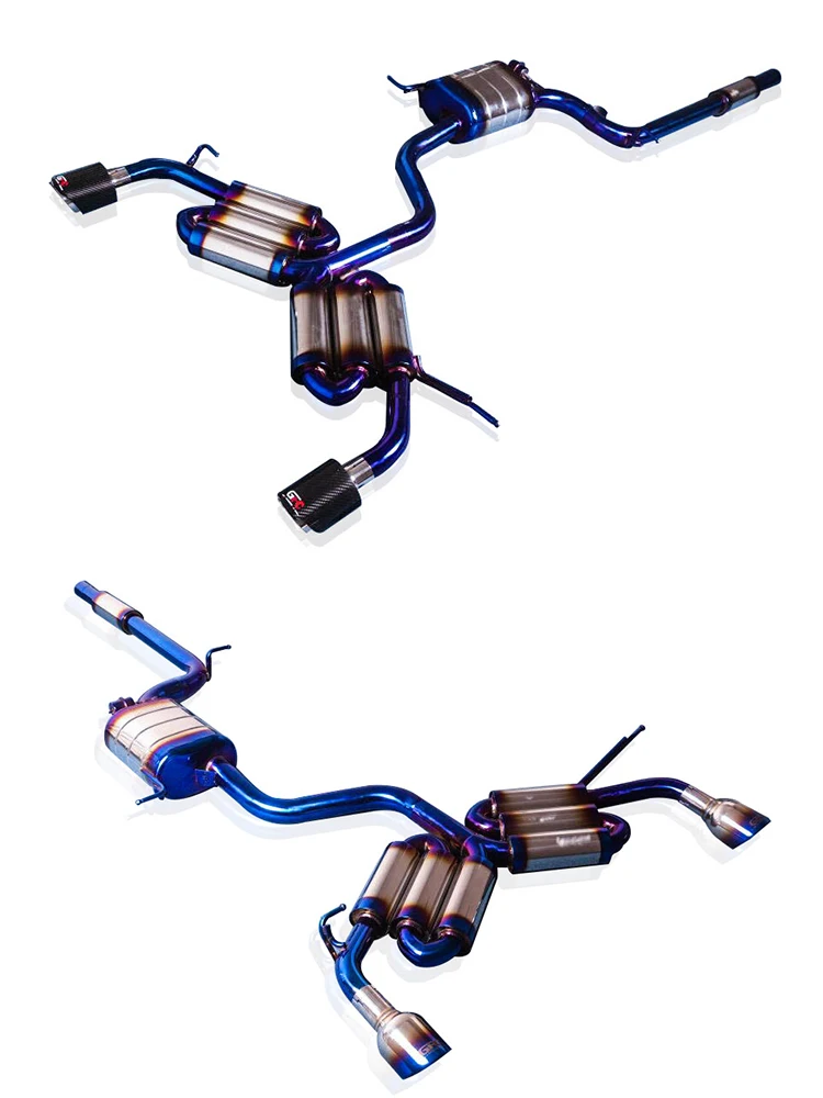 Sistema de escape catback con doble salida
