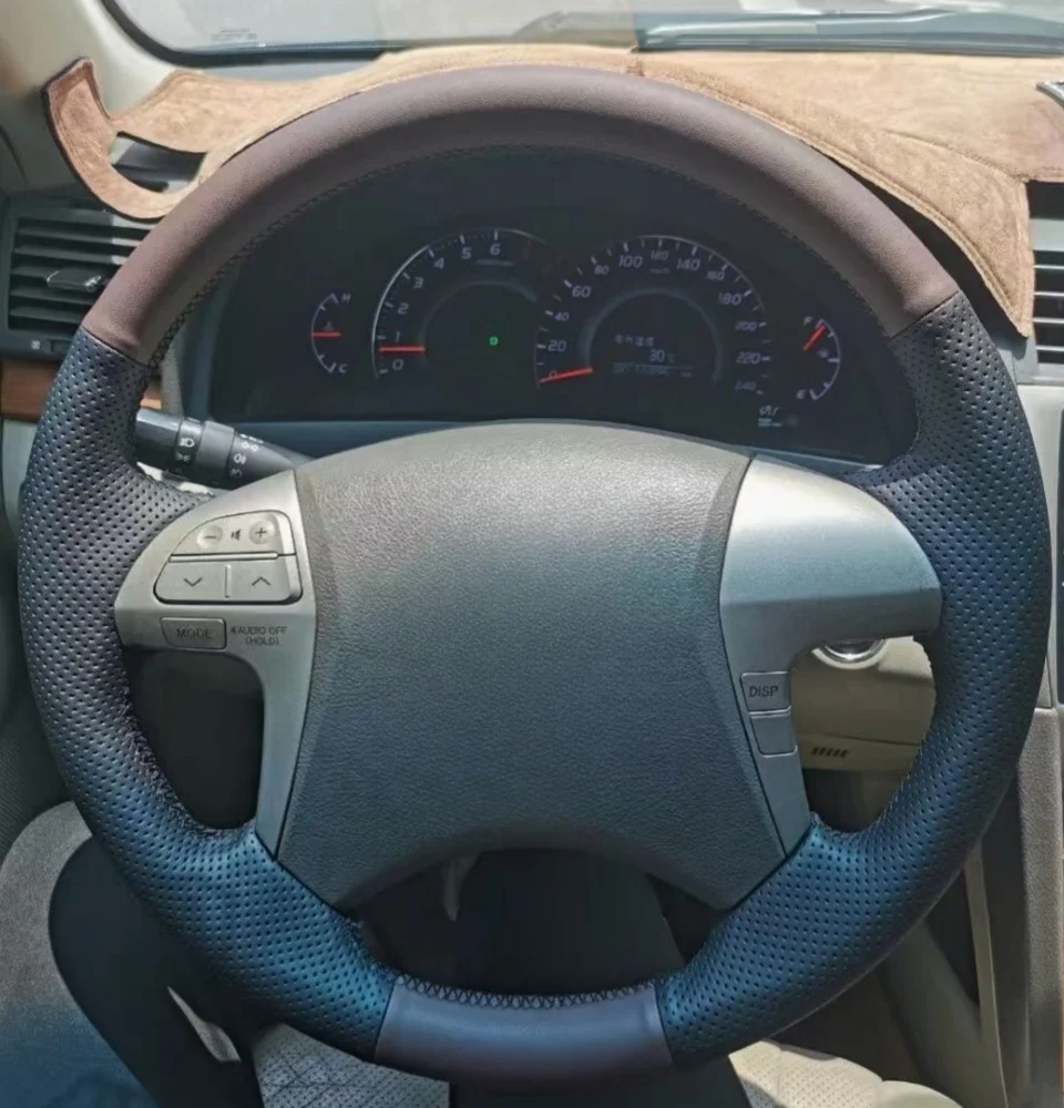 Cover de cuero de microfibra para volante Toyota