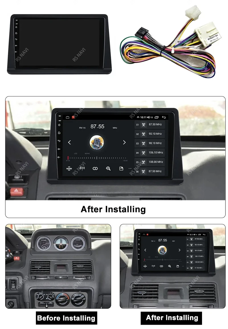 Radio Android 15 para Mitsubishi Pajero con pantalla táctil