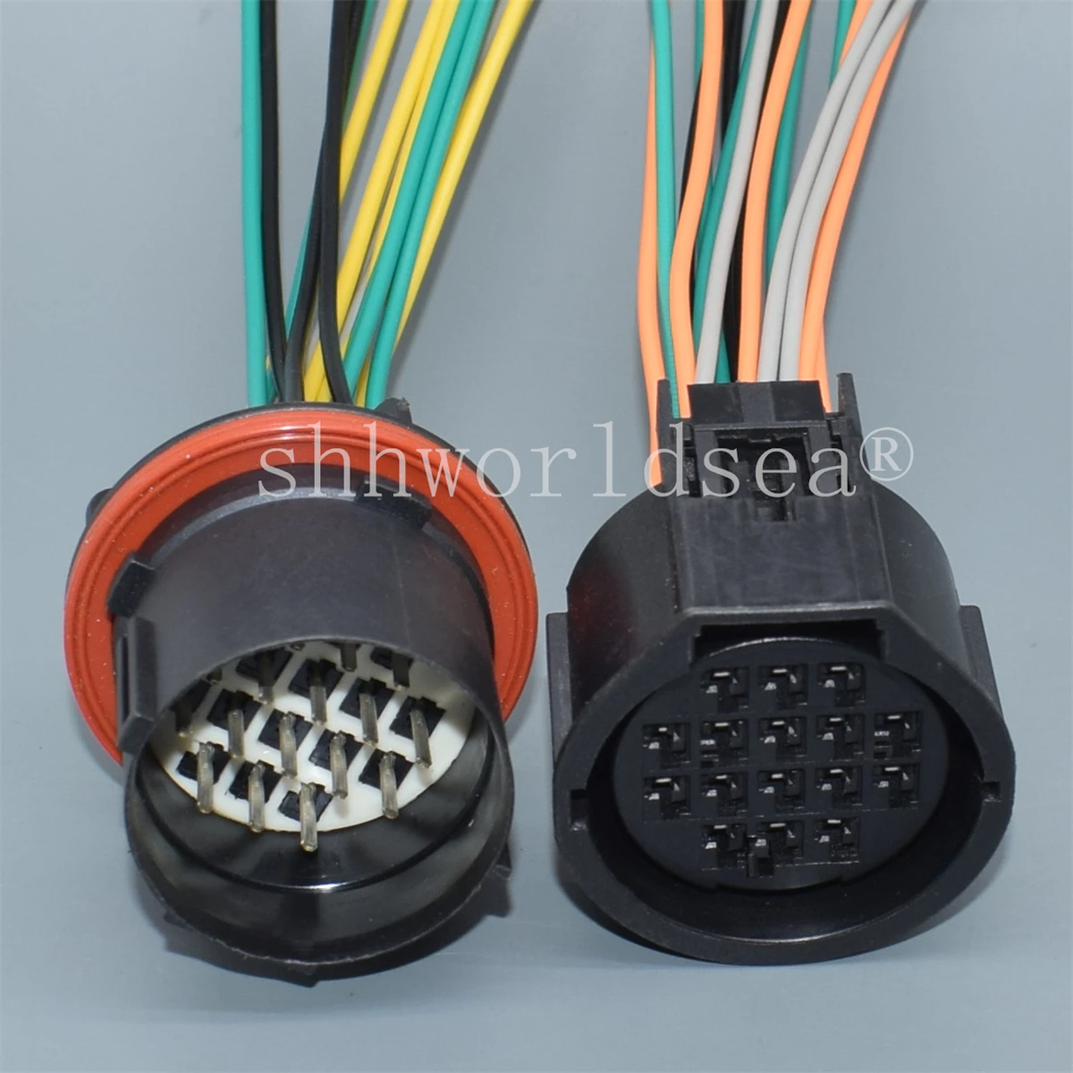 Vista frontal del conector 16 pines para Land Rover