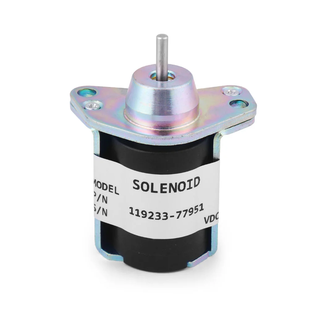 Vista lateral válvula solenoide Yanmar