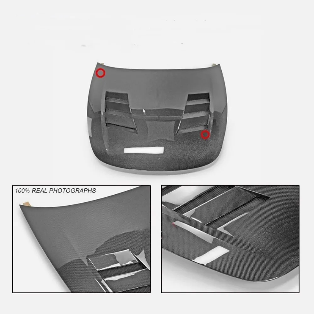 Capó de fibra de carbono para Kia Stinger vista frontal