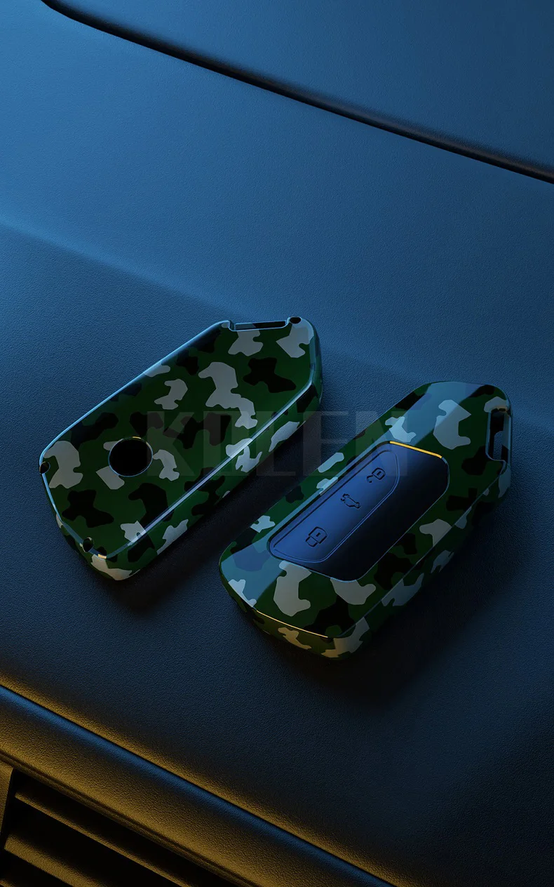 Vista frontal de la funda instalada