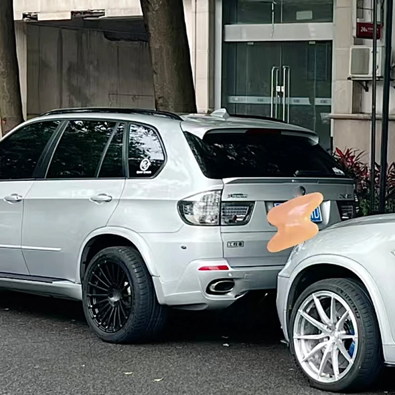 Tapa del maletero de carbono negro para BMW X5 E70
