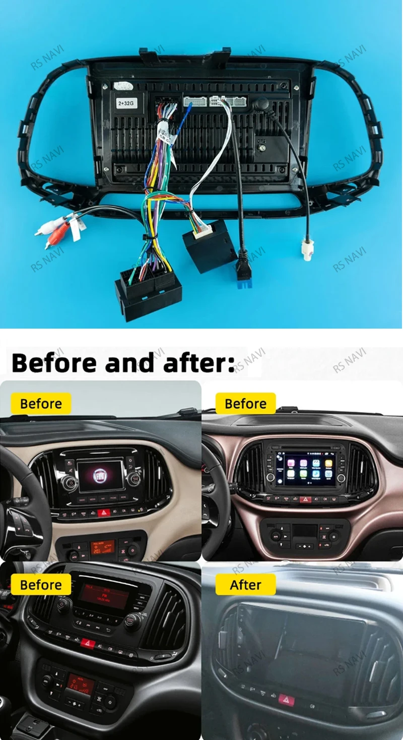  Reproductor Android 15 para Fiat Doblo