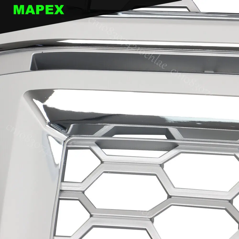 Rejilla cromada para Silverado 1500 vista frontal