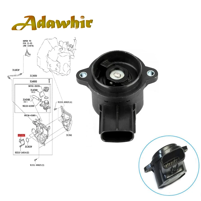 Vista frontal del sensor TPS 89457-52010