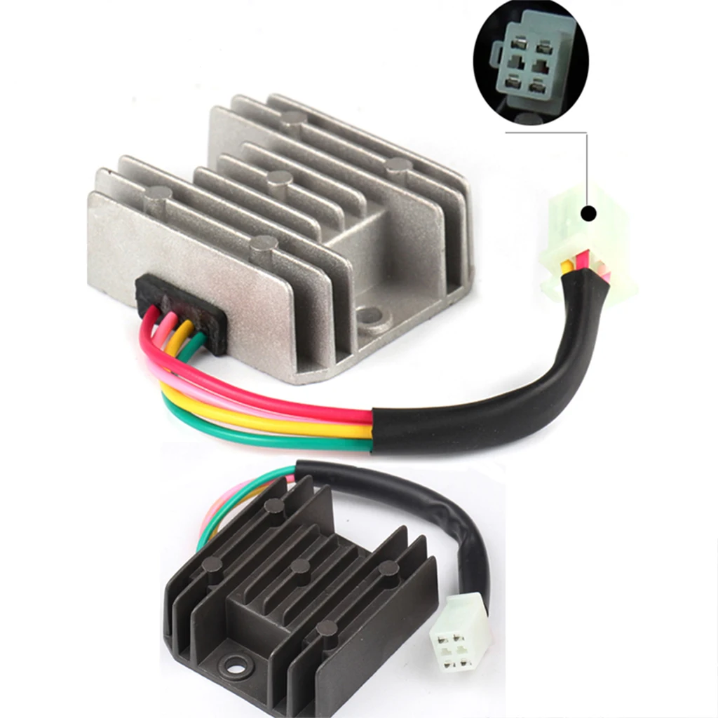 Regulador de voltaje 4 cables, vista frontal