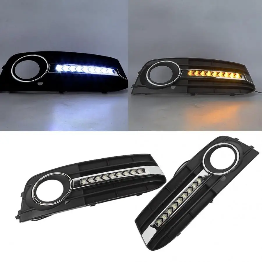 Cubierta embellecedora cromada LED antiniebla para Audi A4 B8