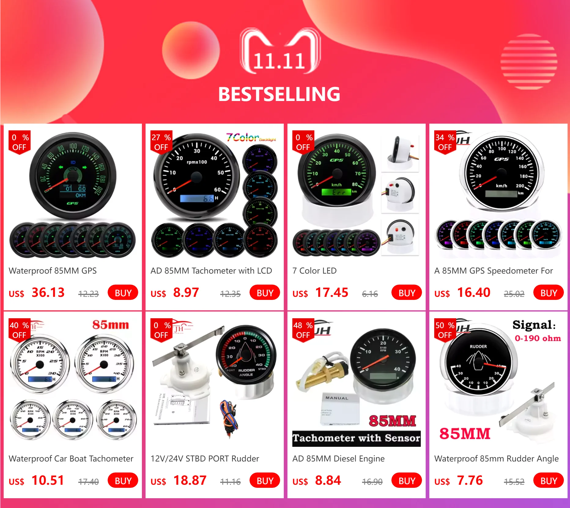 Velocímetro GPS con dial negro