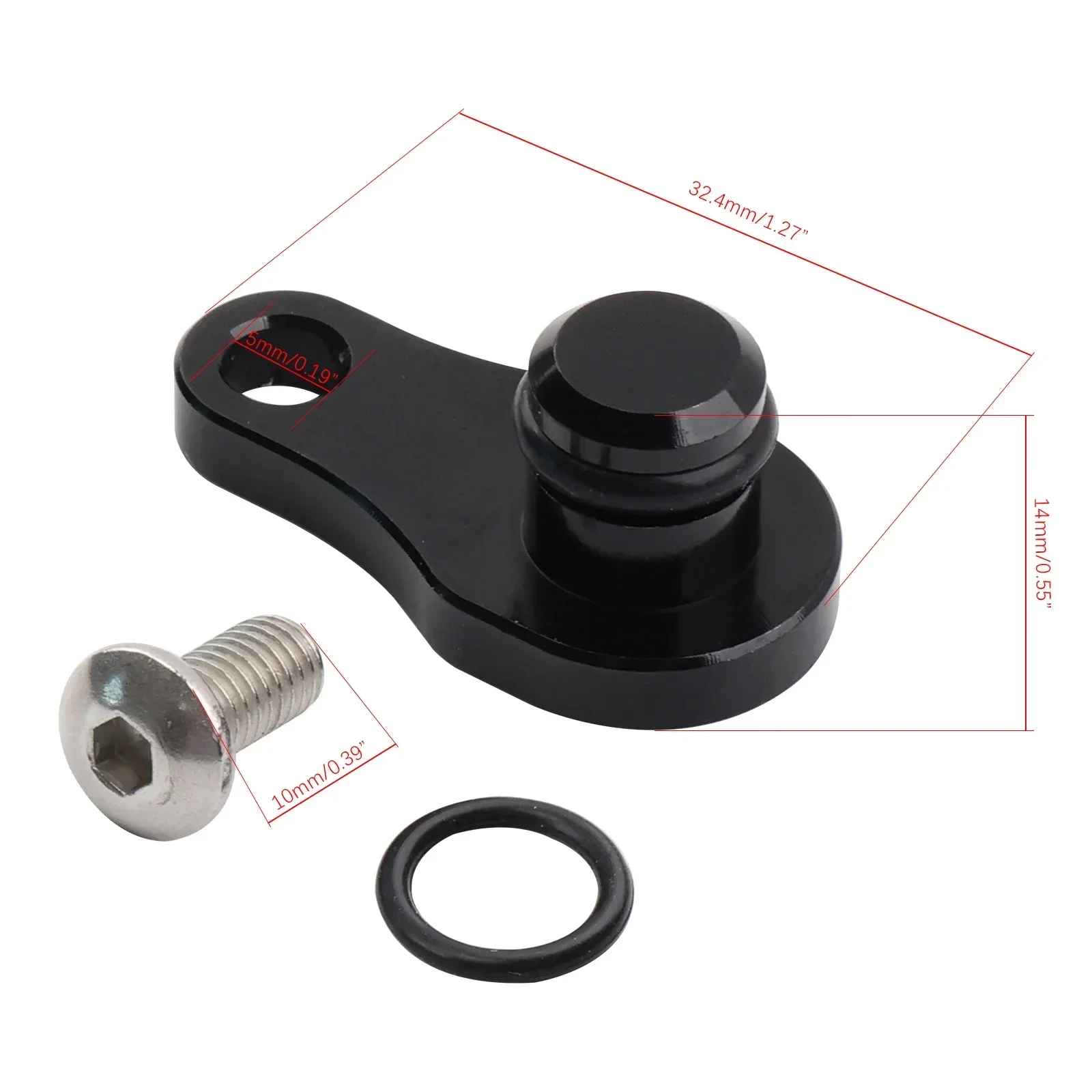 Tapón de puerto sensor MAP vista frontal