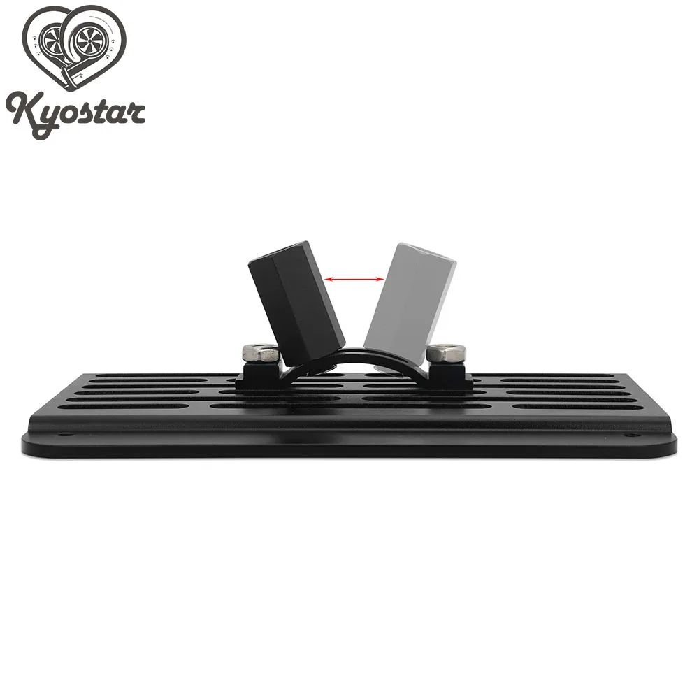 Acabado negro anodizado del soporte