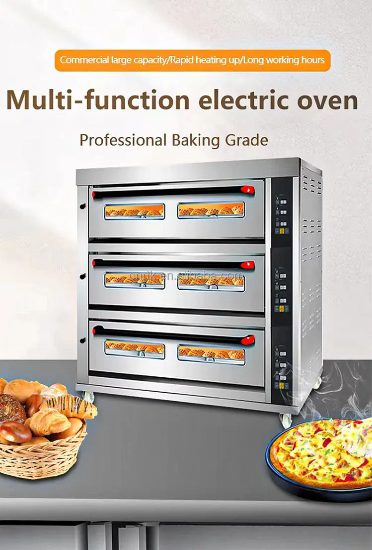 Horno eléctrico profesional con vapor
