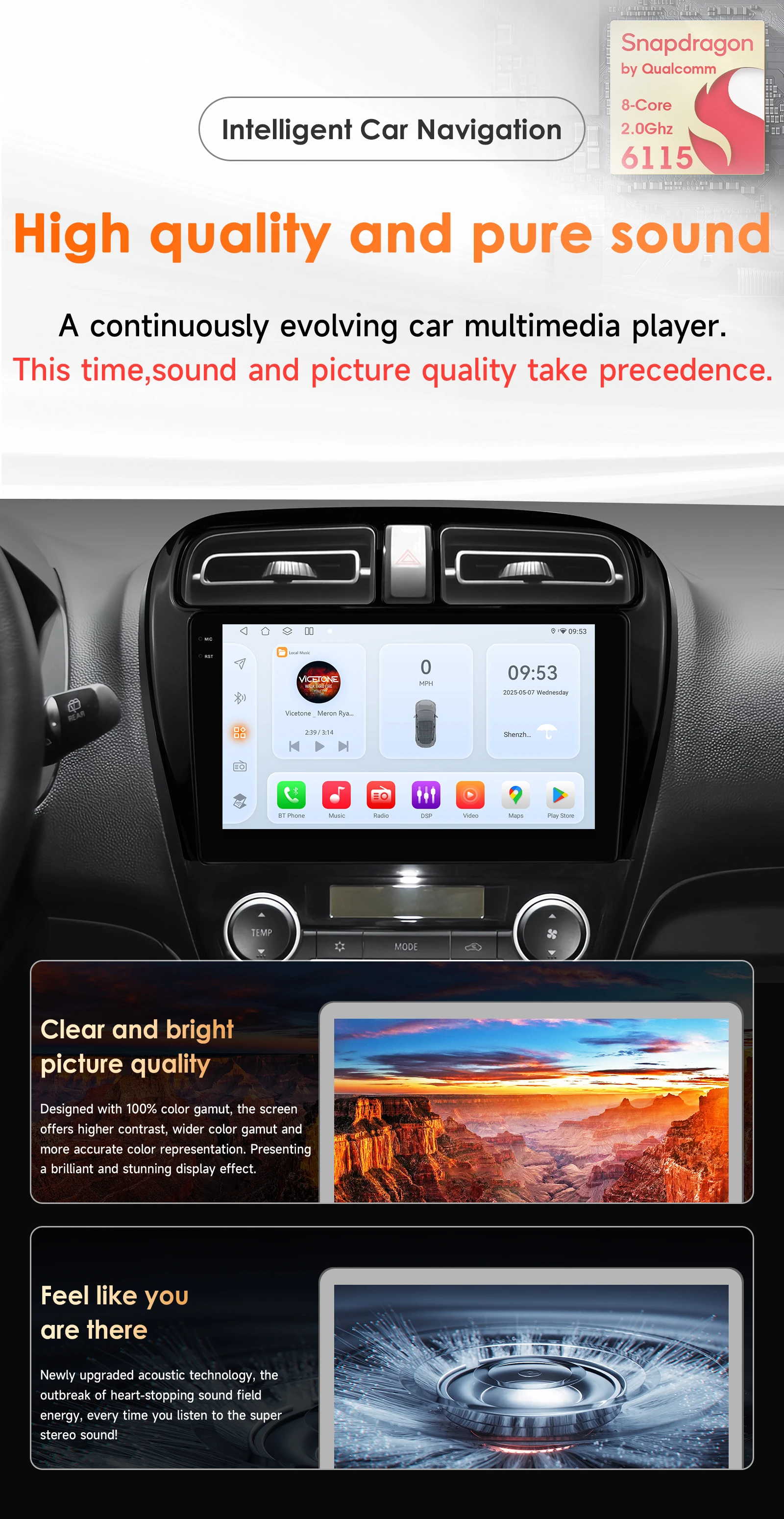Radio Android para Mitsubishi Mirage y Space Star