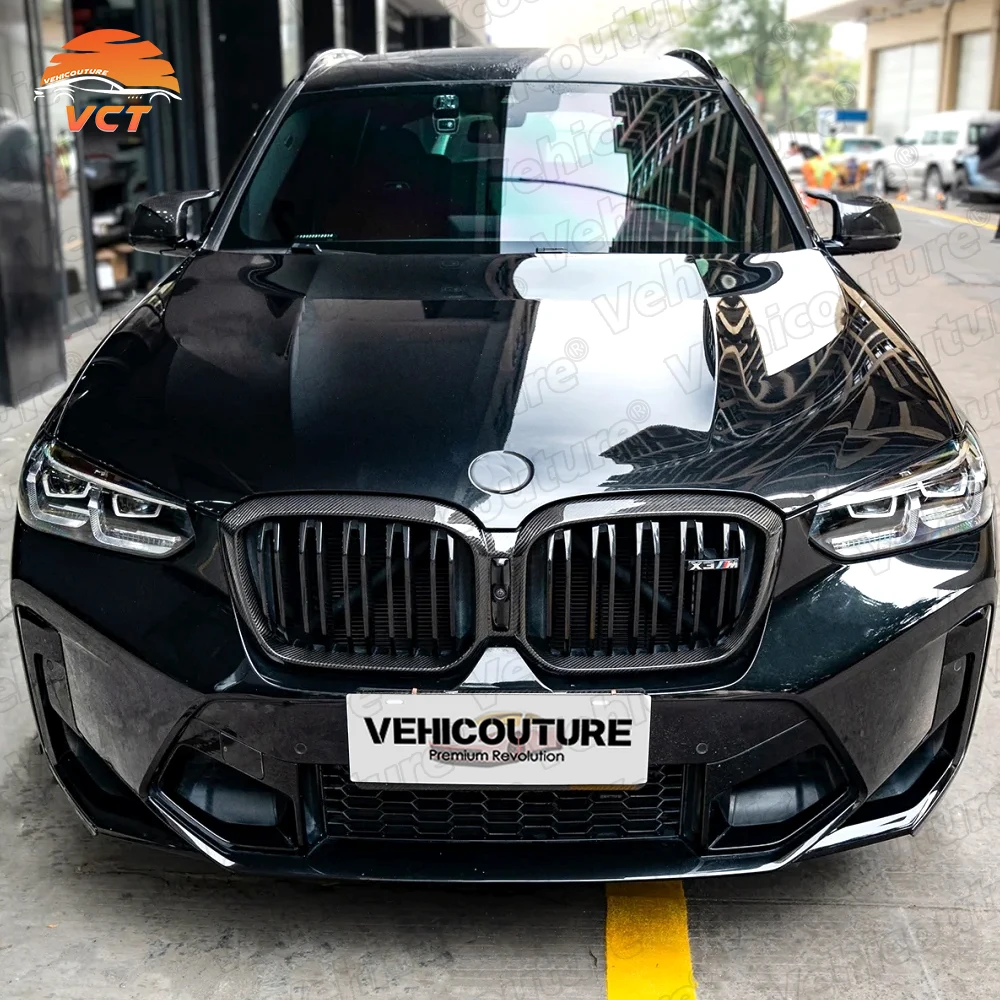 Rejilla de fibra de carbono instalada en BMW X3M