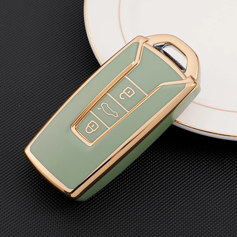 Funda TPU instalada en llave de VW Touareg