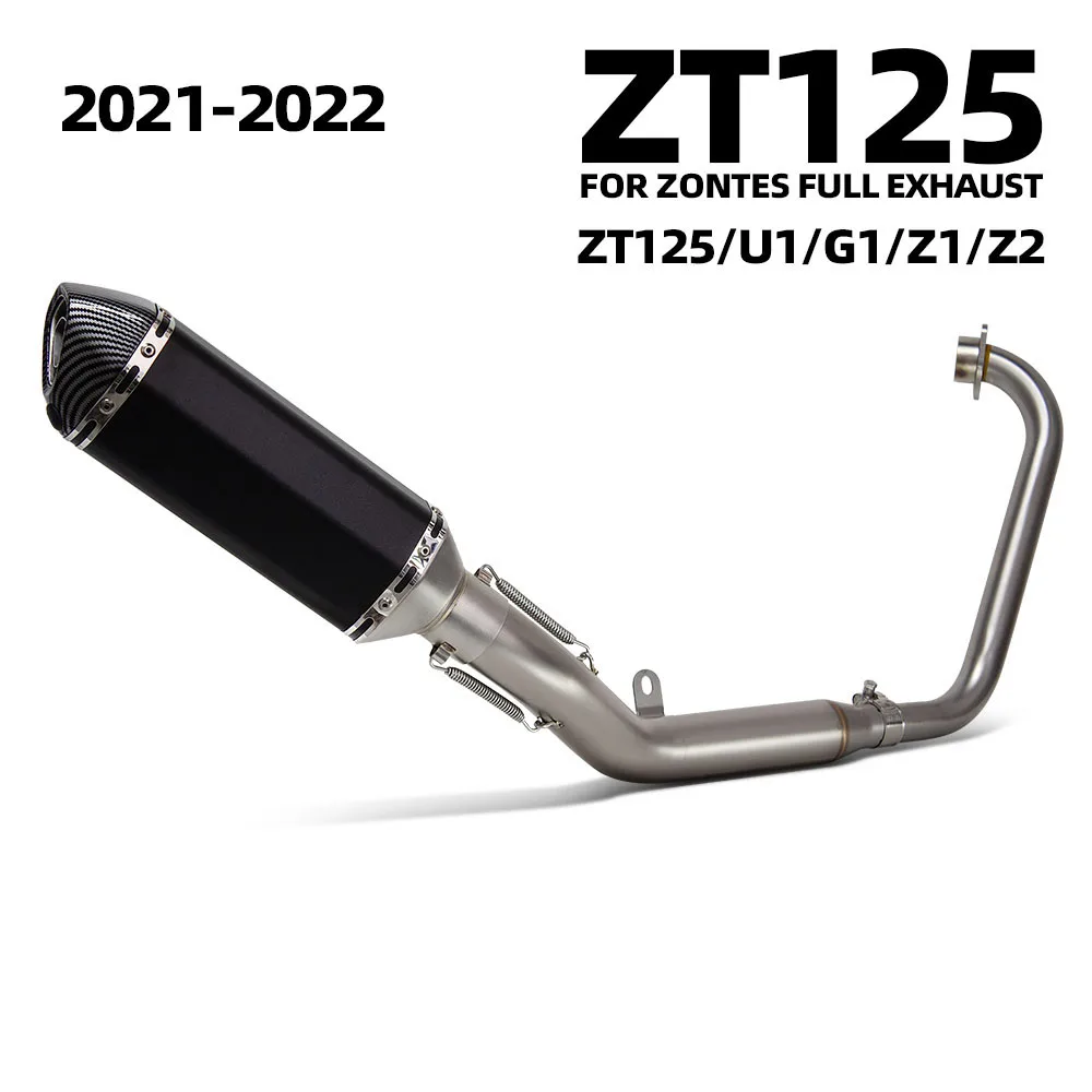 Escape completo de acero inoxidable para Zontes ZT125