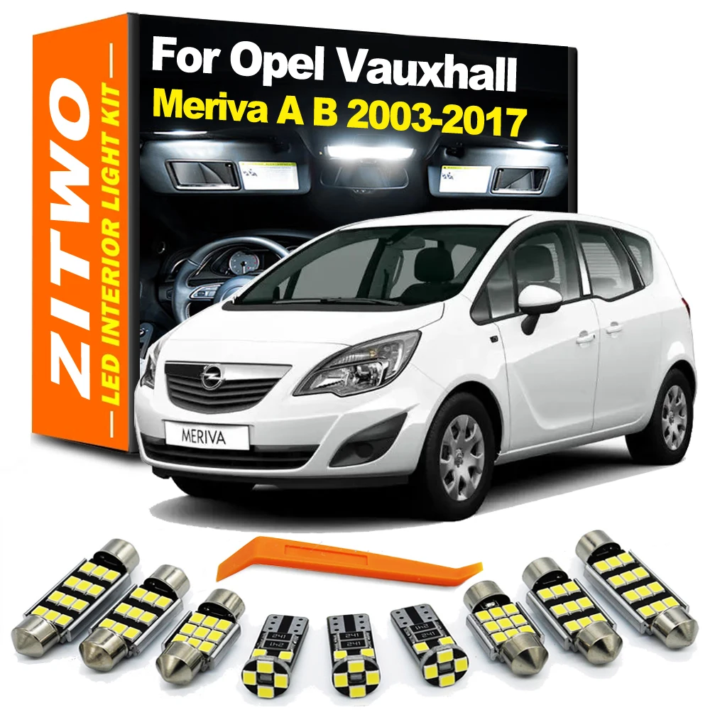 Kit completo de bombillas LED para Opel Meriva