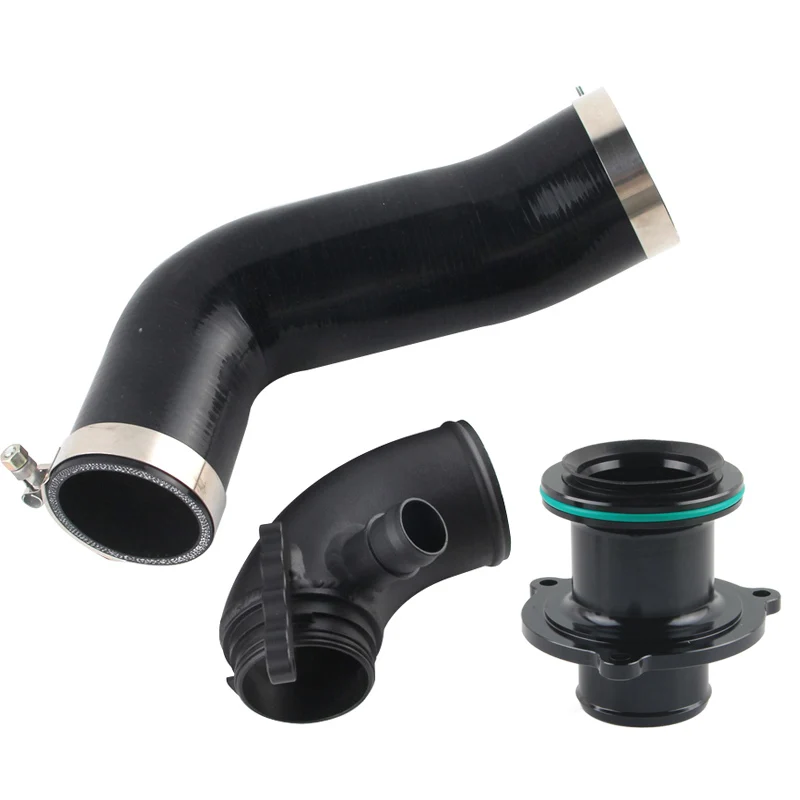 Tubo de admisiónurbo de aluminio negro CNC para Golf 7