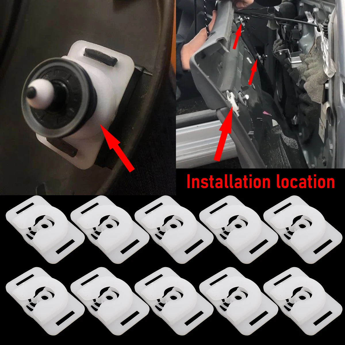 Conjunto de clips para paneles interiores VW