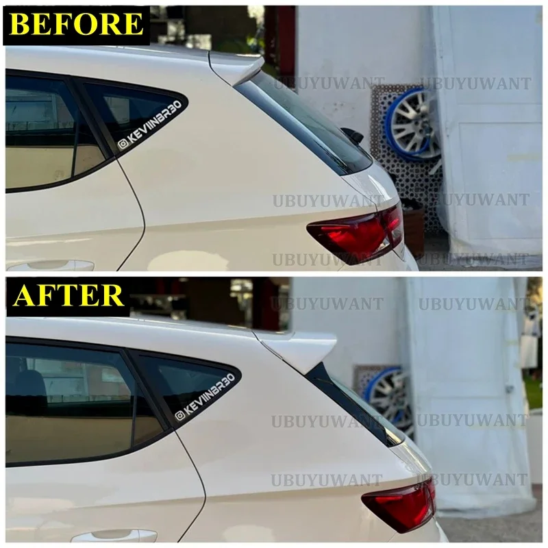 Spoiler pintado en negro brillante para Seat Leon MK3