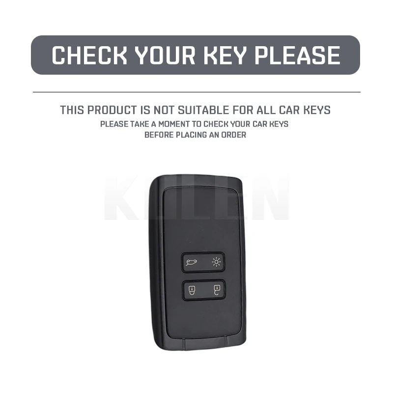 Funda TPU negra para llave Renault