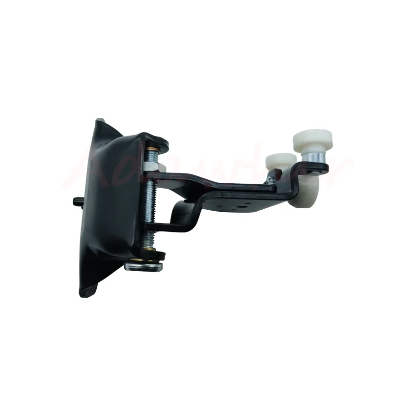 Detalle del rodillo de bisagra para puerta corredera