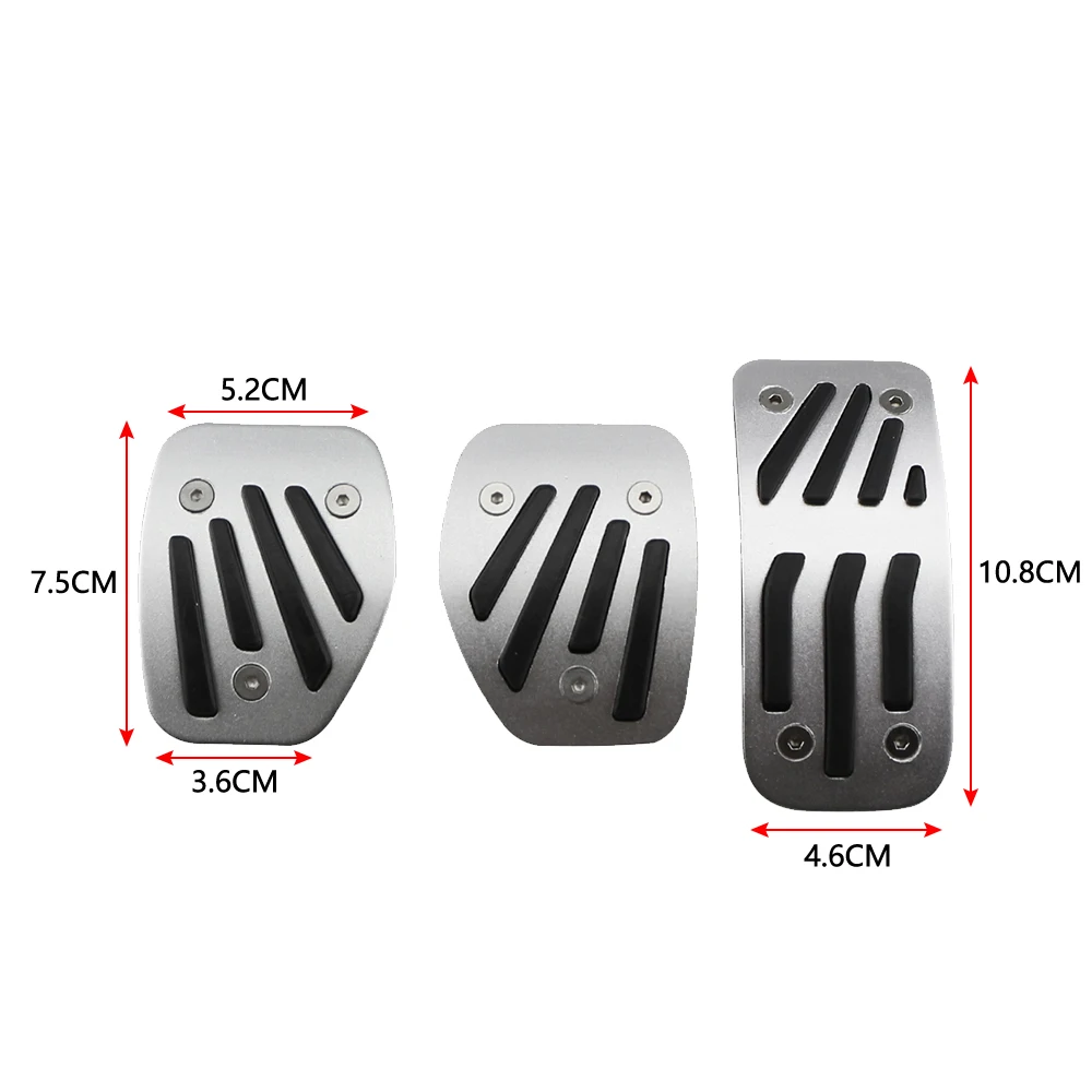 Cubiertas de pedal para interior de automóvil