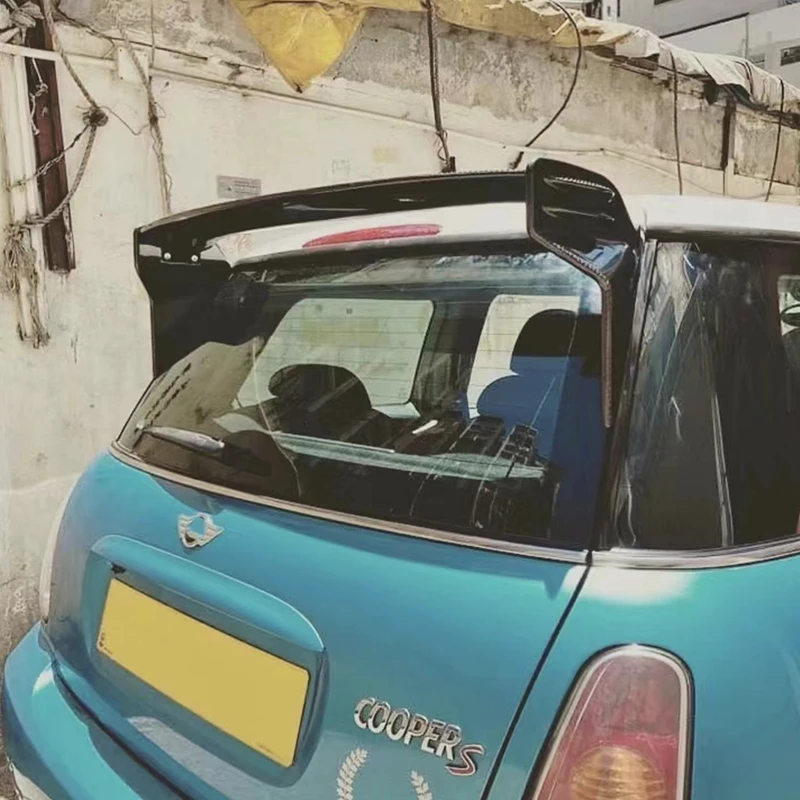 Techo trasero de fibra de carbono para Mini Cooper S visto desde arriba