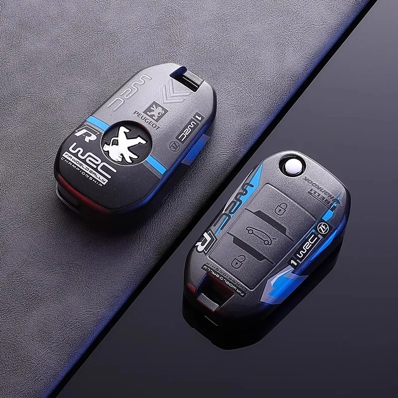 Funda TPU instalada en llave Peugeot