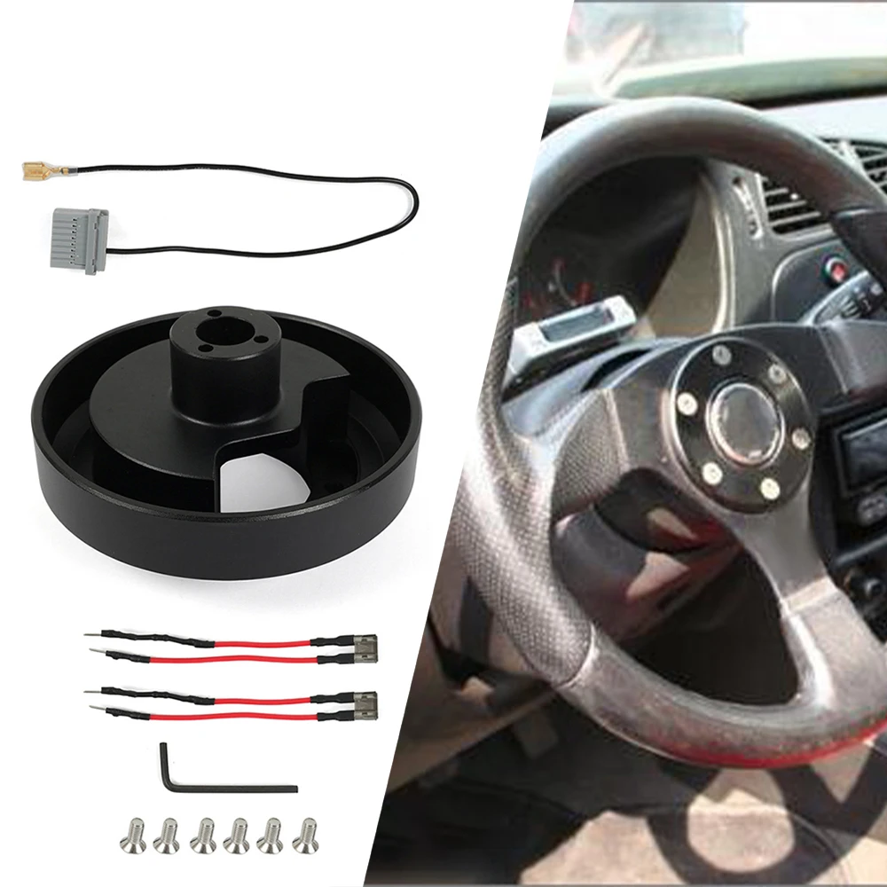 Kit Boss Bartoo adaptador de volante 6 tornillos vista frontal negro